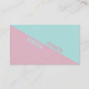 Modern Punchy Pastel Duotone - Affärskort Visitkort