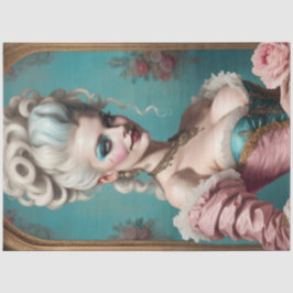 Modern Punk Marie Antoinette Decoupage Papper