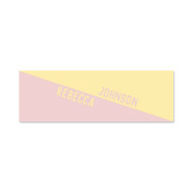 Modern punktfull Pastel-Gult Ljus rosa dupleon