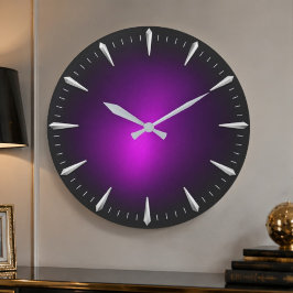 Modern Purple Minimalist Contemporary Stor Klocka