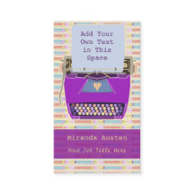 Modern purpurfärgad Retro skrivmaskin för