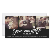 Modern Push Script Calligraphy 3 Multi Photo