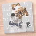 Modern Puzzle Family Pet Anpassningsbar Photo Mono Magnet<br><div class="desc">Foto för modern Puzzle Family Pet-Anpassningsbar</div>