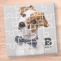 Modern Puzzle Family Pet Anpassningsbar Photo Mono