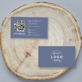 Modern QR Anpassningsbar Logotyp/Social Media Icon Visitkort