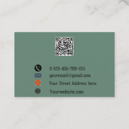 “Modern QR Code Business Card”  Visitkort