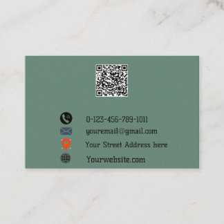 “Modern QR Code Business Card” Visitkort