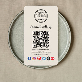 Modern QR-kod Anslut med Social-media från USA Visitkort
