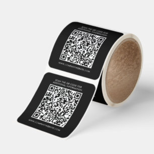 Modern QR-kod för marknadsföring av företag Fyrkantigt Klistermärke