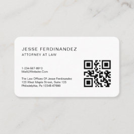 Modern QR-kod för minimal Professionell Visitkort