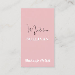 Modern QR-kod för Rosa, minimalistisk Visitkort