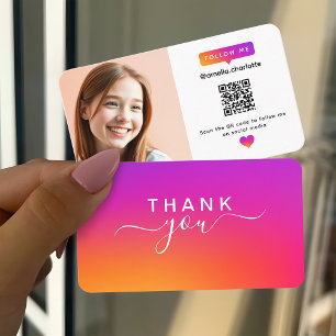 Modern QR-kod för socialt nätverkande foto Visitkort