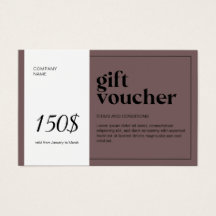 Modern QR-kod Gift Voucher