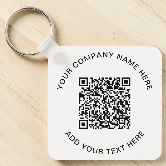Modern QR-kod Kampanj Nyckelring (Modern QR Code Promotional Keychain)