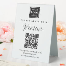 Modern QR-kod Lämna oss en recension Big