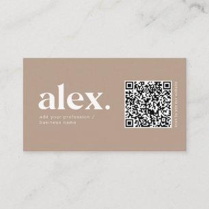 Modern QR-kod Logotyp Affärsbrev Visitkort