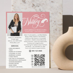 Modern QR-kod - notariefoto Flygblad