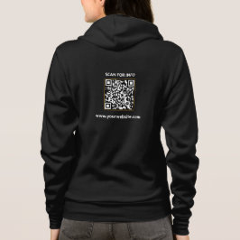 Modern QR-kod rent svart, Guld mode/Anpassningsbar T Shirt