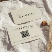 Modern QR-kod Retro Fransk Whimsical Bröllop