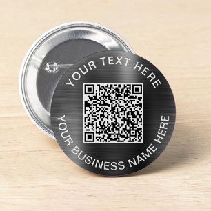 Modern QR-kod Silver-säljfrämjande åtgärder Knapp