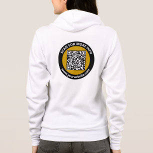 Modern QR-kod vit, Guld, svart/Anpassningsbar T Shirt