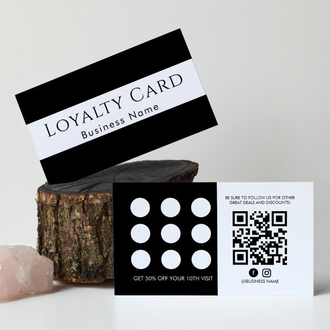 Modern QR-kodförmånskund Frimärke eller Slå Rabattkort (Skapare uppladdad)