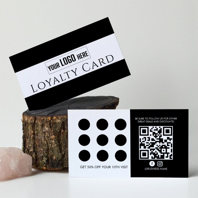 Modern QR-kodförmånskund Frimärke eller Slå Rabattkort (Skapare uppladdad)
