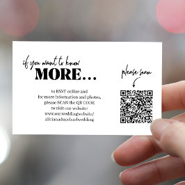 Modern QR-kodinformation online osa webbplats bröl Tilläggskort