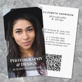 Modern QR-kodsfoto-Professionell Visitkort