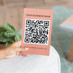 Modern QR-kodskanningsbar PR-reklam Flygblad