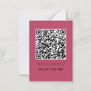 Modern QR-Logotyp - Trendig Anteckningskort
