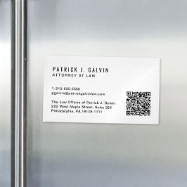 Modern QR-Professionell Magnetiska Visitkort