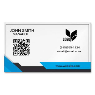 Modern QR-Professionell Magnetiska Visitkort