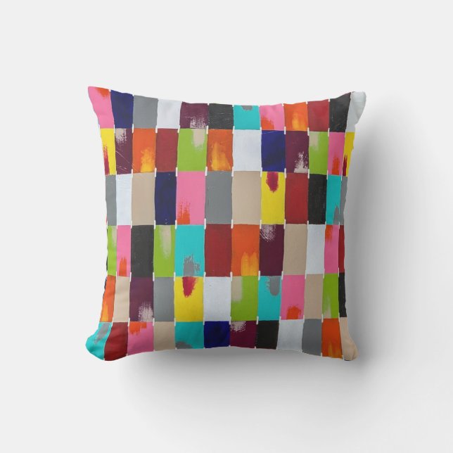 Modern Quilt 16 x 16 utomhus Dekorativ kudde (Framsida)