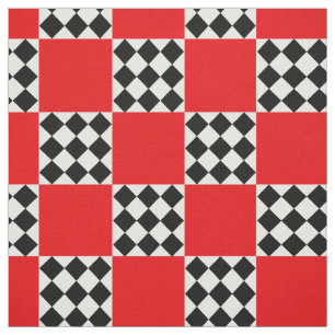 Modern Quilt Mönster-kontroll Tyg