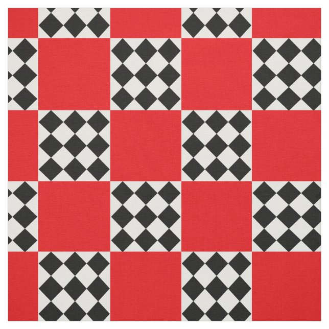 Modern Quilt Mönster-kontroll Tyg (Provkarta)