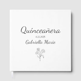 Modern Quinceañera-Elegant 15:e Födelsedagsfesten Gästböcker