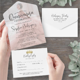 Modern Quinceañera Photo Overlay 15:e födelsedagen