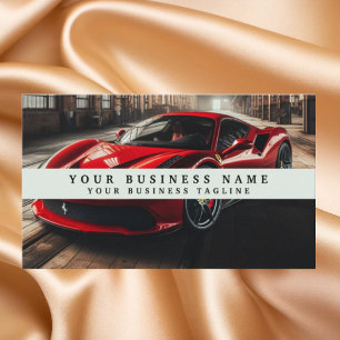 Modern racecar Mechanics Automotive Business Visitkort