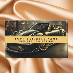 Modern racecar Mechanics Automotive Business Visitkort