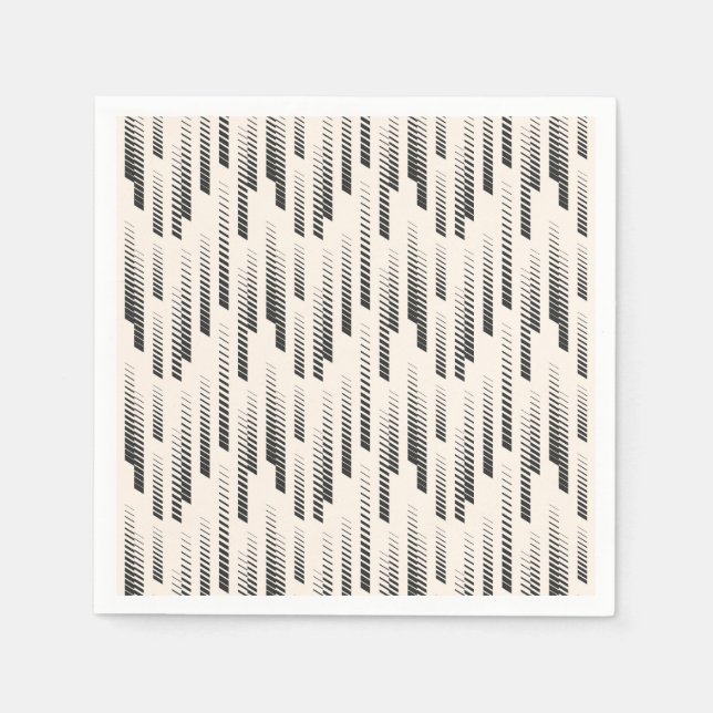 Modern Rain Mönster Pappersservett (Framsidan)