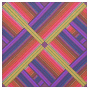 Modern Rainbow 3D Abstrakt Fabric Tyg