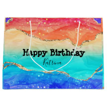 Modern Rainbow Glitter Anpassade