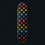 Modern Rainbow Glitter Dot Shimmer Mönster Mini Skateboard Bräda 18,5 Cm<br><div class="desc">Den här moderna konstruktionen har en färgstark regnbåge glitter punkt mönster #skate #skateboarding #skater #sport #roligt # #utomhus #rainbow #glitter #girly #lgbt #pride</div>