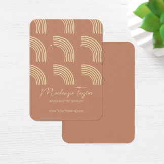 Modern Rainbow Personlig Earring Visning Card Visitkort