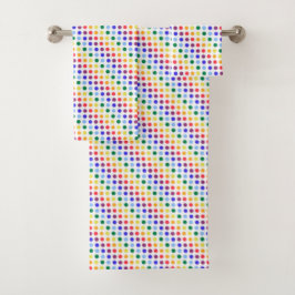 Modern Rainbow Polka Dot Rand