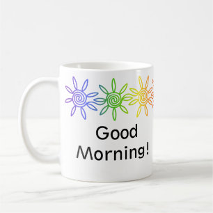 Modern Rainbow Sunshine Personlig mugg