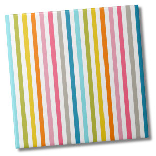 Modern Rainbow Trendig Colorful Rand Kakelplatta
