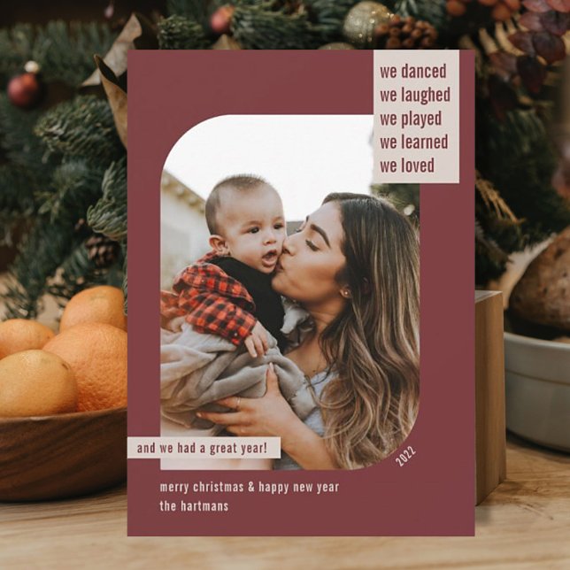 Modern Ram-årsgranskning 1 Fotjuren Vin Julkort (Skapare uppladdad)