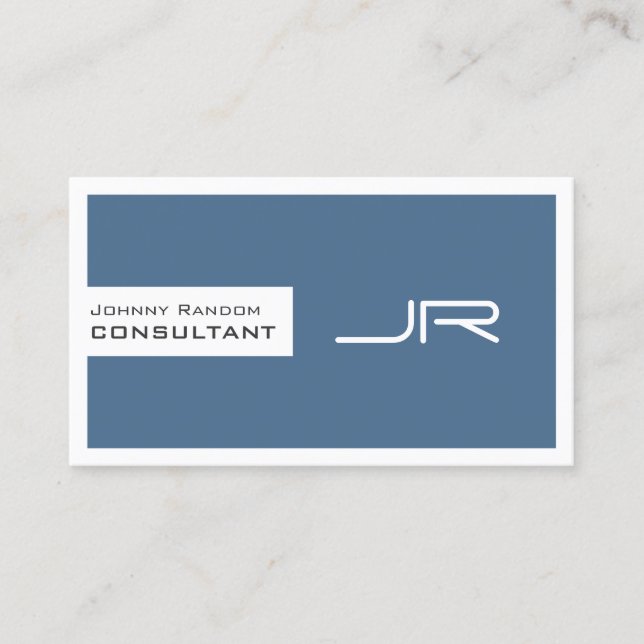 Modern ram med logotyp och QR-kod Visitkort (Framsida)